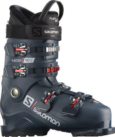 Salomon X Access 90 Wide Ski Boots Mens Petrol Blue / Red