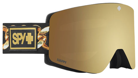 Spy Marauder Goggles 2024 Club Midnite / Happy Bronze Gold Spectra Mirror + Spare Lens