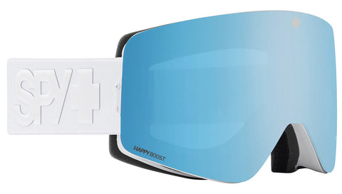 Spy Marauder Elite Goggles 2023 Matte White / Happy Boost Bronze Happy Blue Spectra Mirror + Spare Lens