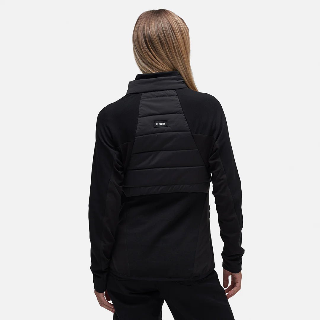 Le Bent Genepi Wool Insulated Hybrid Womens Jacket Black - Elevation107
