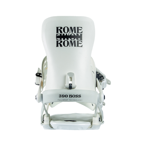 Rome 390 Boss Snowboard Bindings Mens White