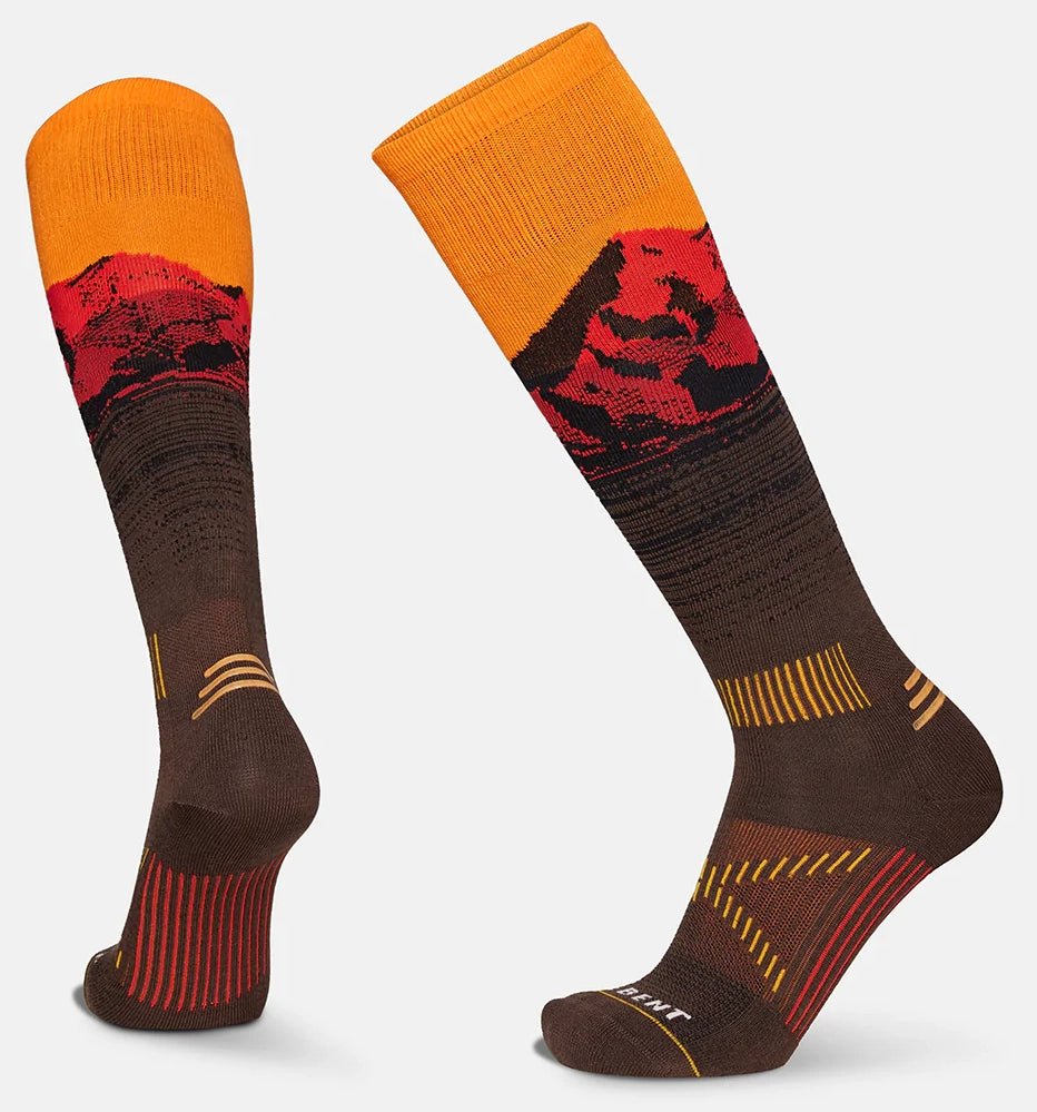 Le Bent Cody Townsend Pro Series Targeted Cushion Snow Sock Chocolate Torte - Elevation107