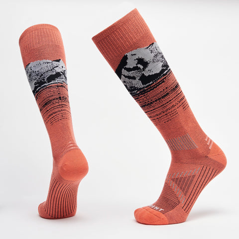 Le Bent Elyse Saugstad Pro Series Socks Living Coral