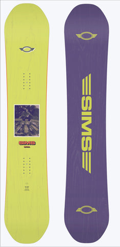 Sims The Day Snowboard Unisex 2023 Yellow / Purple
