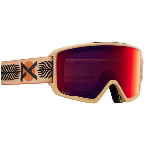 Anon M3 Goggles & Spare Lens Mens Asian Fit 2022 Magee / Perceive Sunny Red Lens