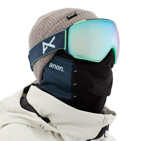 Anon M4 Toric Goggles MFI Face Mask & Spare Lens Mens 2023 Navy / Perceive Variable Blue Lens