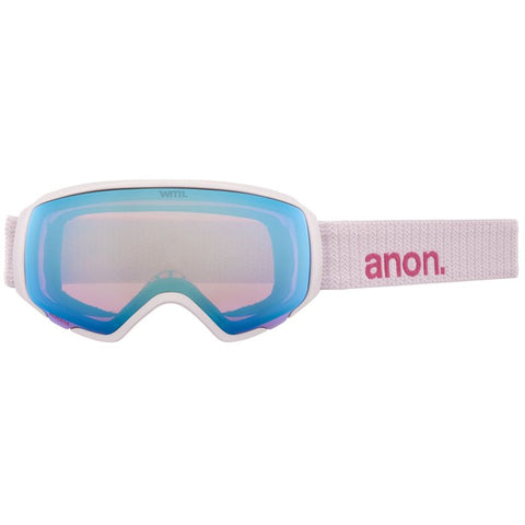 Anon WM1 Goggles & Spare Lens Womens 2022 Powder / Perceive Variable Blue Lens