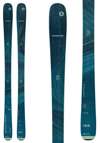 Blizzard Black Pearl 82 Snow Skis + Marker Squire 11 ID Bindings Womens 2023