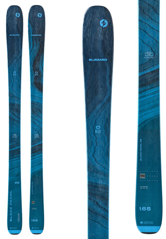 Blizzard Black Pearl 88 Snow Skis + Marker Squire 11 ID Bindings Womens 2023