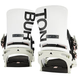 Burton Cartel X Mens Snowboard Bindings 2022 White / Grey / Logo