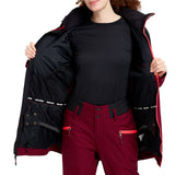 Burton Lelah Womens Jacket Black / Mulled Berry