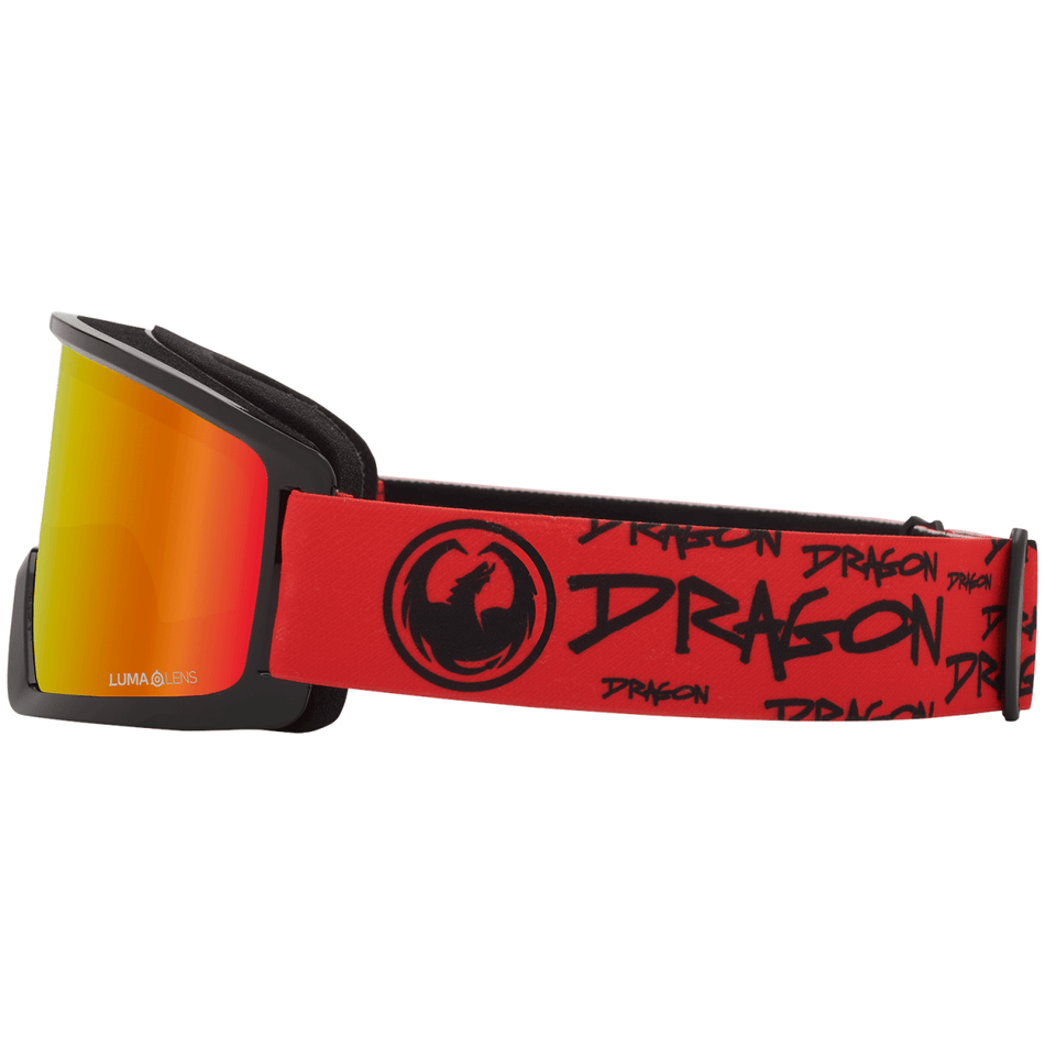 Dragon DX3 OTG Snow Goggles Tag / Lumalens Red Ion - Elevation107