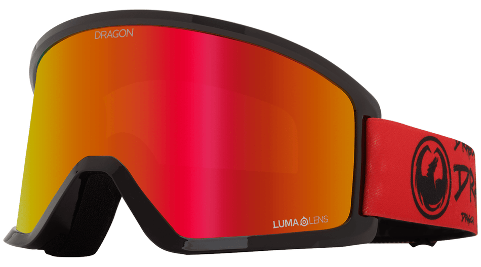Dragon DX3 OTG Snow Goggles Tag / Lumalens Red Ion - Elevation107
