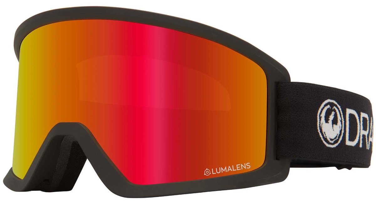 Dragon DX3 OTG Snow Goggles Black / Lumalens Red Ion - Elevation107