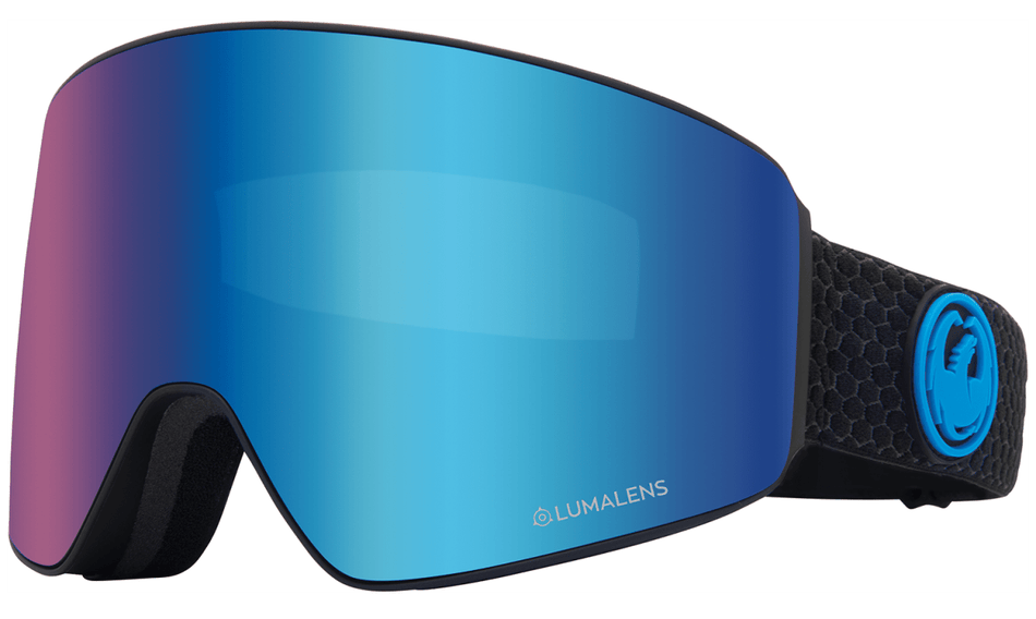 Dragon PXV Snow Goggles Split / Lumalens Blue Ion + Lumalens Amber - Elevation107