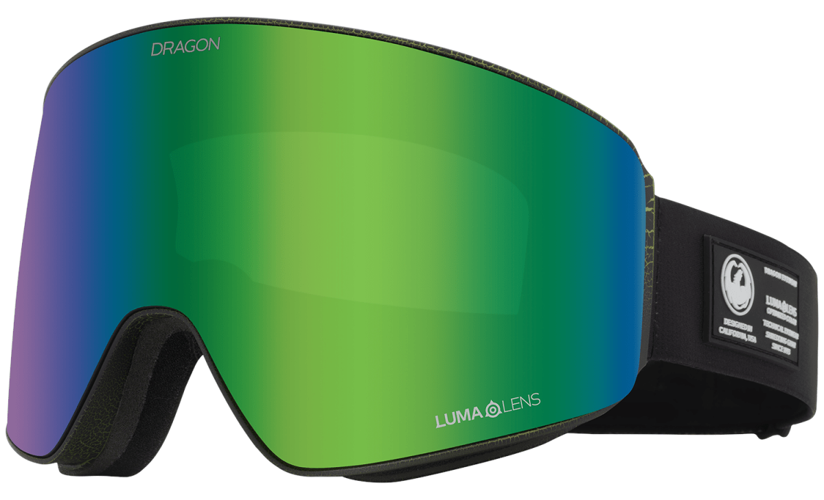 Dragon PXV Snow Goggles Lichen / Lumalens Green Ion + Lumalens Amber - Elevation107