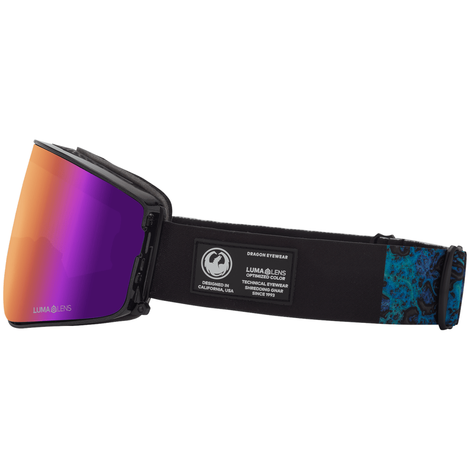 Dragon PXV2 Snow Goggles Black Pearl / Lumalens Purple Ion + Lumalens Amber - Elevation107