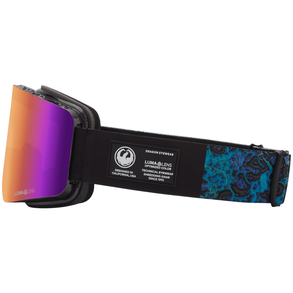 Dragon R1 OTG Snow Goggles Black Pearl / Lumalens Purple Ion + Lumalens Amber - Elevation107