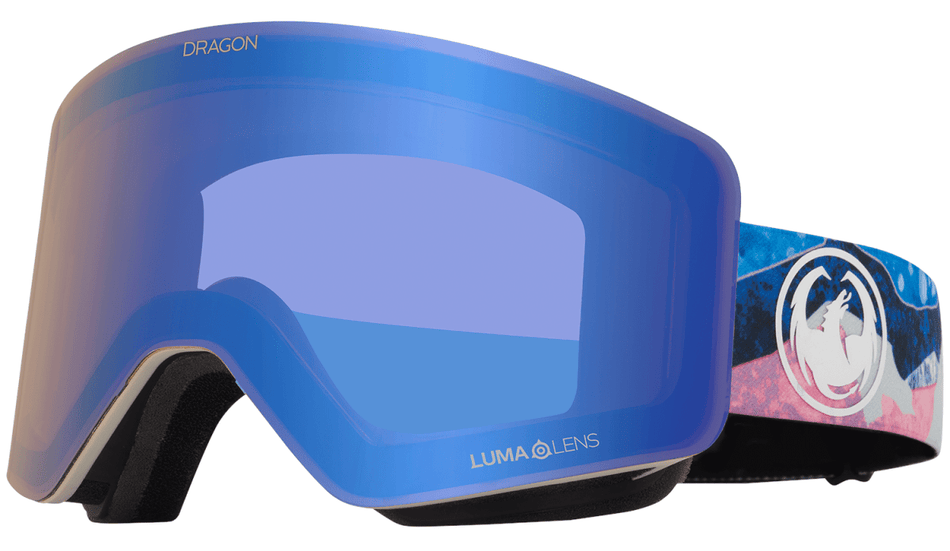 Dragon R1 OTG Snow Goggles Mountain Bliss / Lumalens Flash Blue + Lumalens Dark Smoke - Elevation107