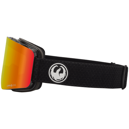 Dragon R1 OTG Snow Goggles Split / Lumalens Red Ion + Lumalens Light Rose - Elevation107