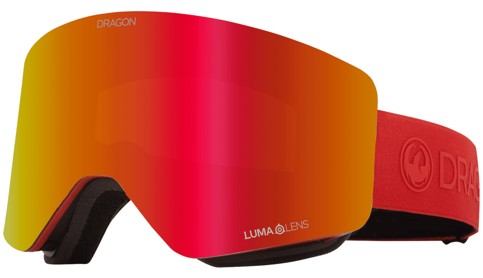 Dragon R1 OTG Snow Goggles Saffron / Lumalens Red Ion + Lumalens Rose - Elevation107