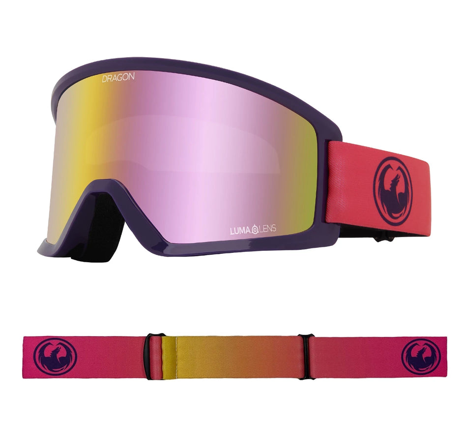 Dragon DX3 OTG Snow Goggles Fade Pink Lite / Lumalens Pink Ion - Elevation107