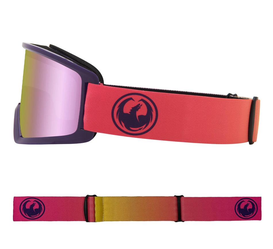 Dragon DX3 OTG Snow Goggles Fade Pink Lite / Lumalens Pink Ion - Elevation107