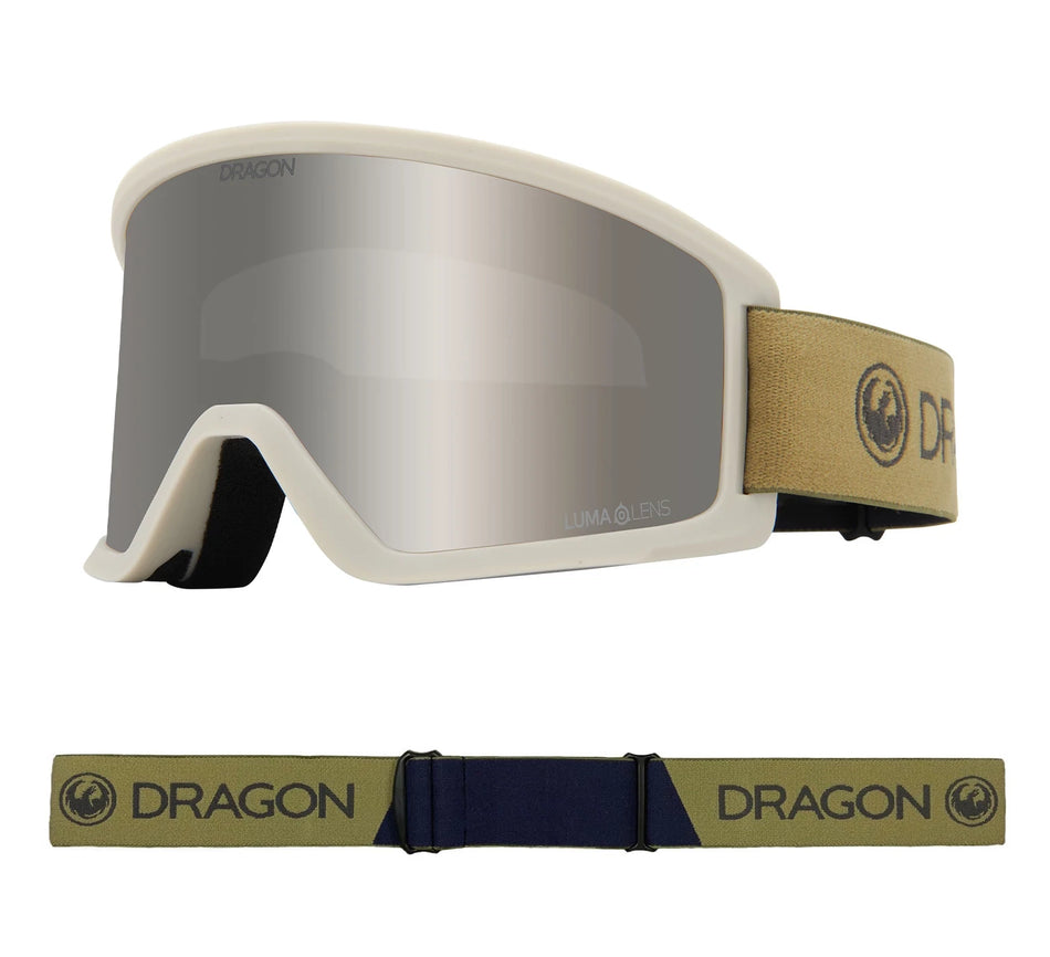 Dragon DX3 OTG Snow Goggles Block Beige / Lumalens Silver Ion - Elevation107