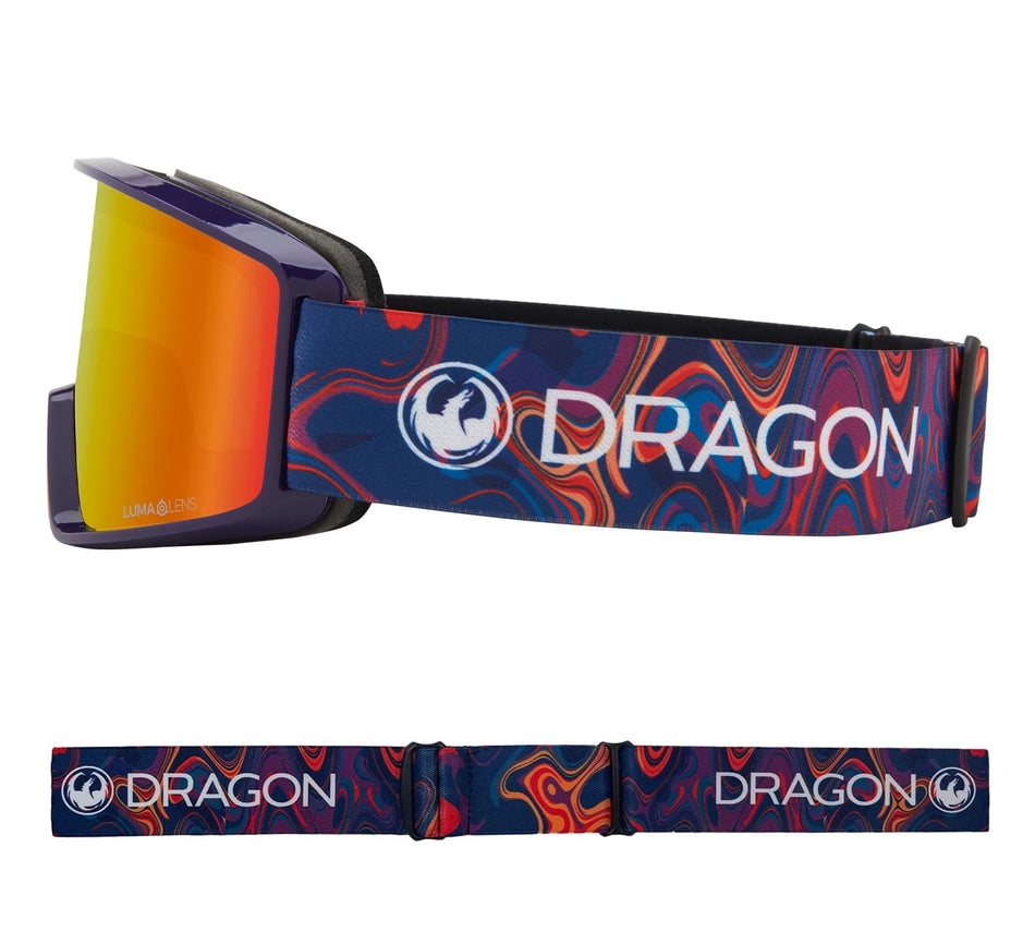 Dragon DXT OTG Snow Goggles Swirl / Lumalens Red Ion - Elevation107