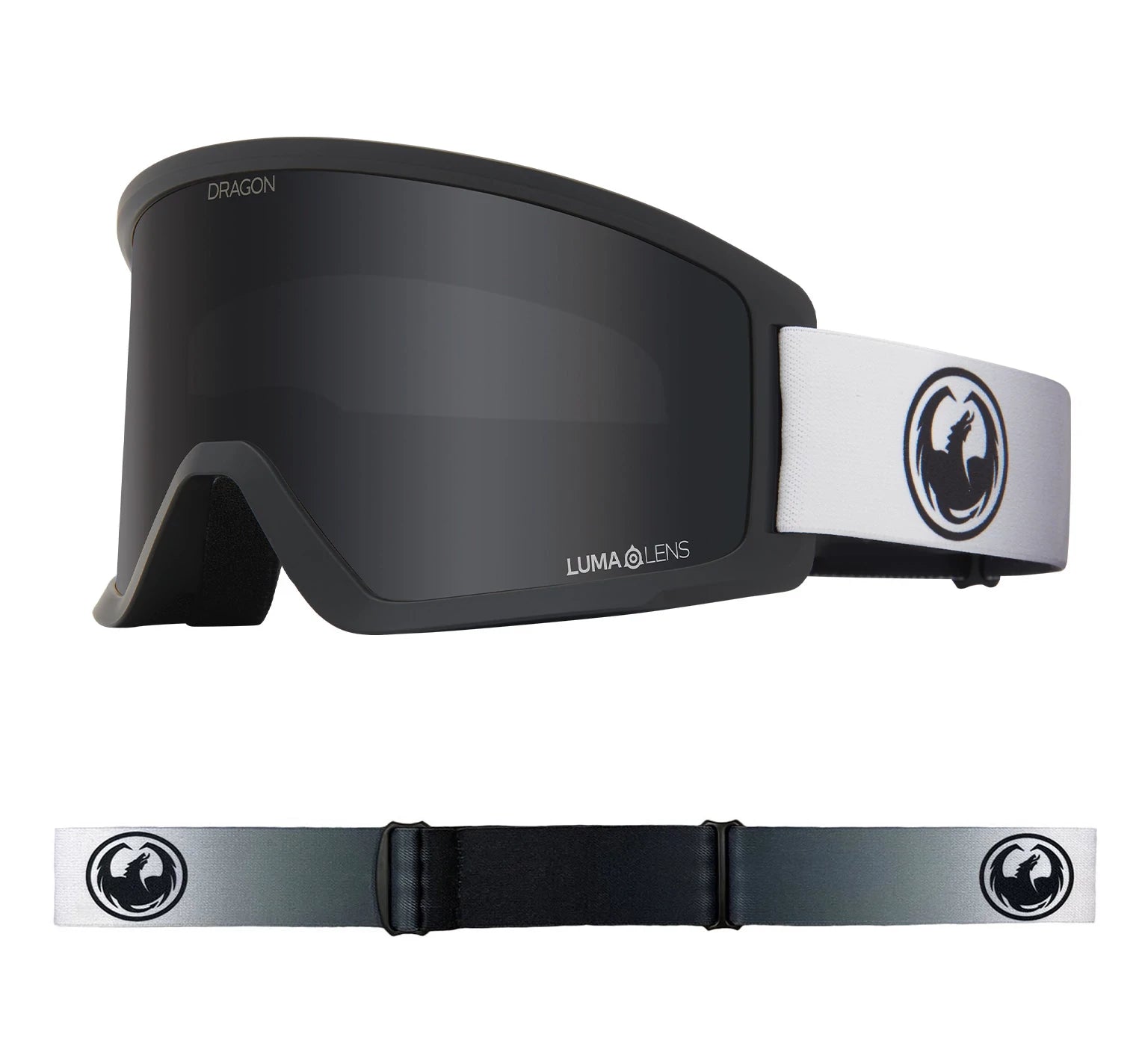 Dragon DX3 OTG Snow Goggles Fade Black Lite / Lumalens Dark Smoke - Elevation107