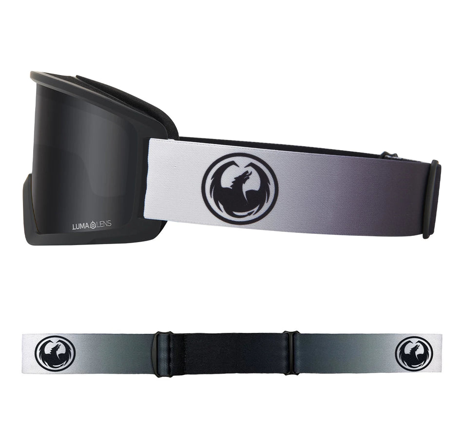 Dragon DX3 OTG Snow Goggles Fade Black Lite / Lumalens Dark Smoke - Elevation107