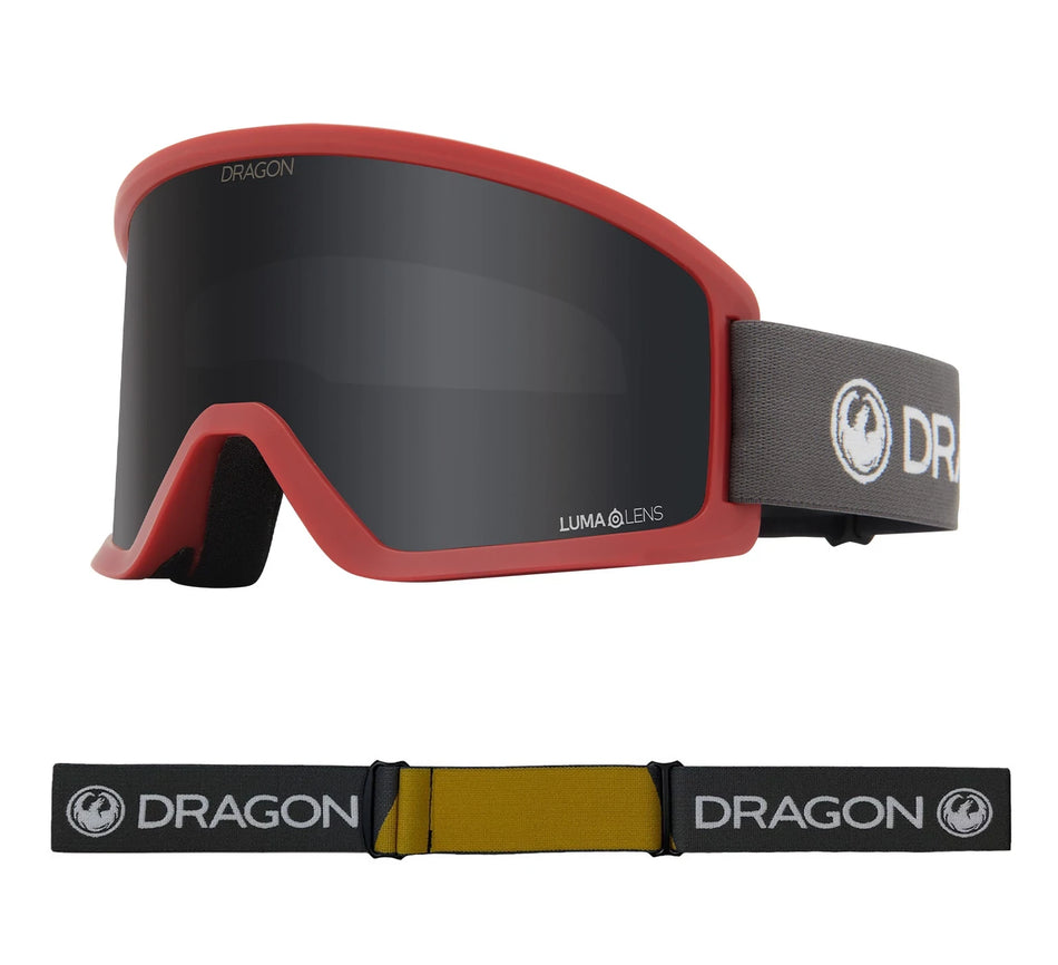 Dragon DX3 OTG Snow Goggles Block Red / Lumalens Dark Smoke - Elevation107