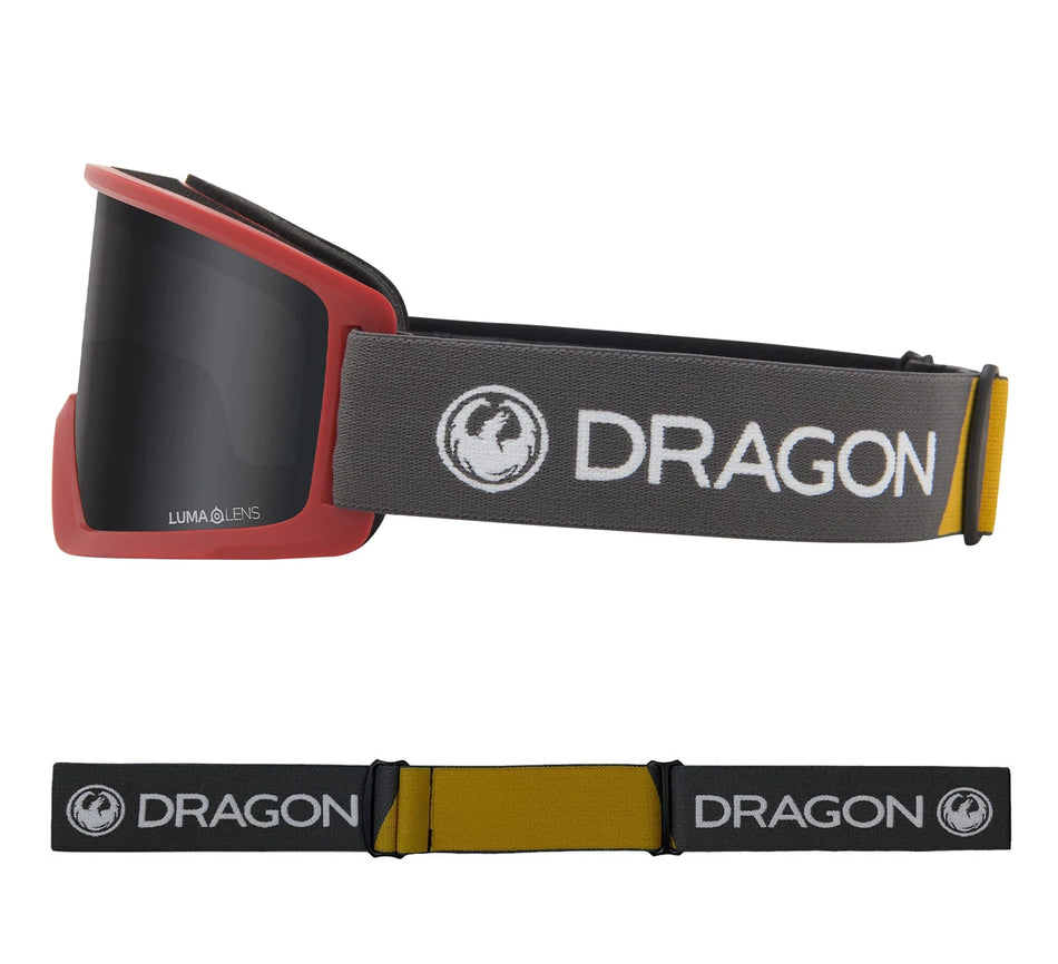 Dragon DX3 OTG Snow Goggles Block Red / Lumalens Dark Smoke - Elevation107