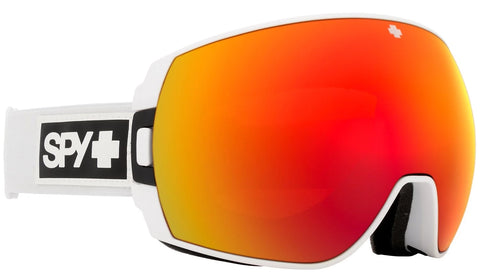 Spy Legacy Goggles 2023 Matte White / HD Plus Bronze with Red Spectra Mirror + Spare Lens