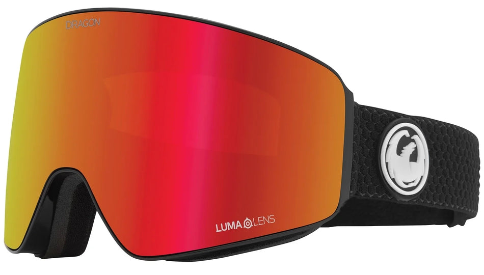 Dragon PXV Snow Goggles Split / Lumalens Red Ion + Lumalens Light Rose - Elevation107